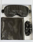 Beauty Silk Sleep Kit 100% Mulberry 25 Momme | Charcoal Grey