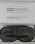 Premium 100% Silk Sleep mask | 25 Momme | Charcoal Grey
