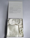 Beauty Silk Sleep Kit 100% Mulberry 25 Momme | Ivory White