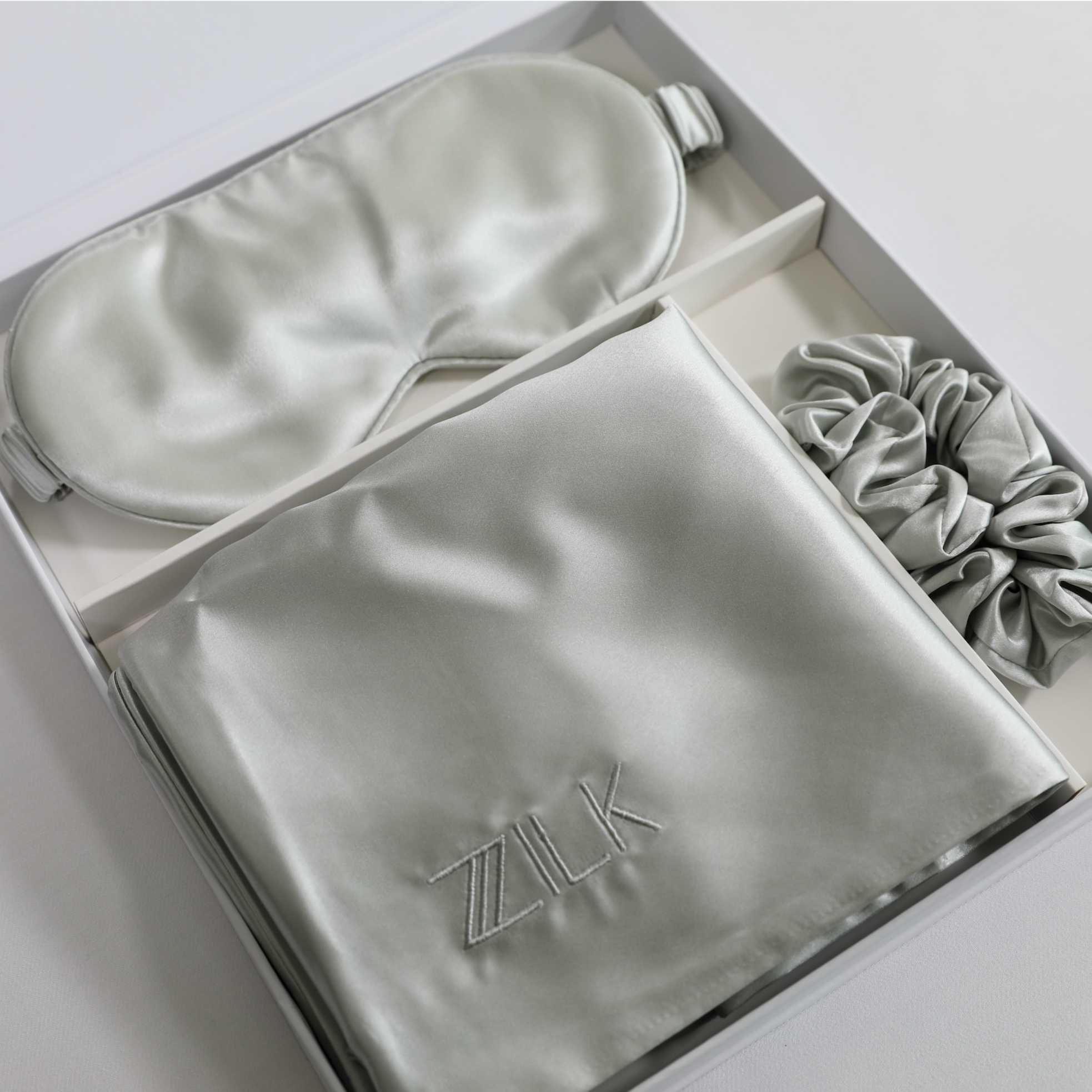 Beauty Silk Sleep Kit 100% Mulberry 25 Momme | Steel Grey