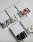 Premium 100% Silk Scrunchies | Thick & Thin, Set of 2 | Light Pink
