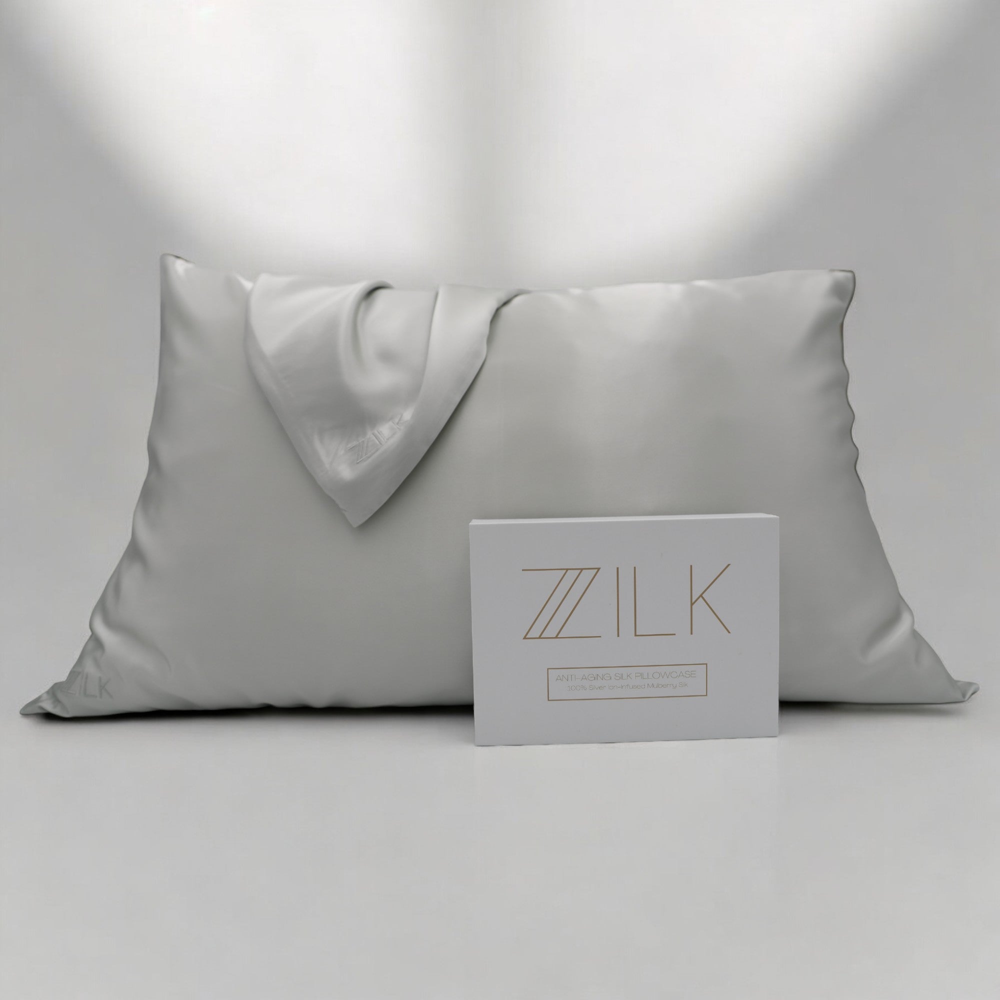 Beauty Silk Pillowcase 100% Mulberry 25 Momme | Steel Grey