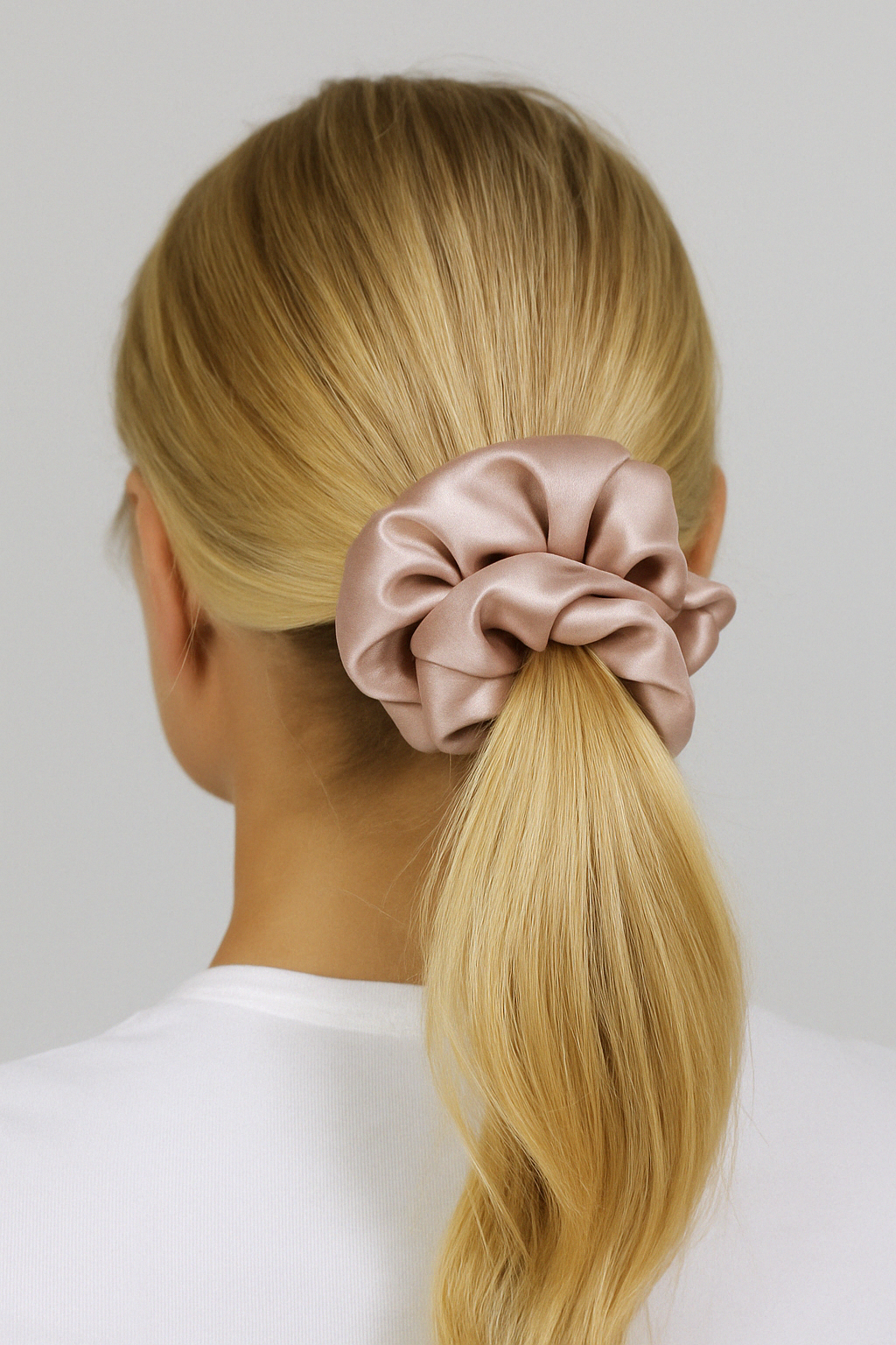 100% Silk Scrunchie Set Anti-Frizz & Breakage Thick & Thin | Pink