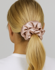100% Silk Scrunchie Set Anti-Frizz & Breakage Thick & Thin | Pink