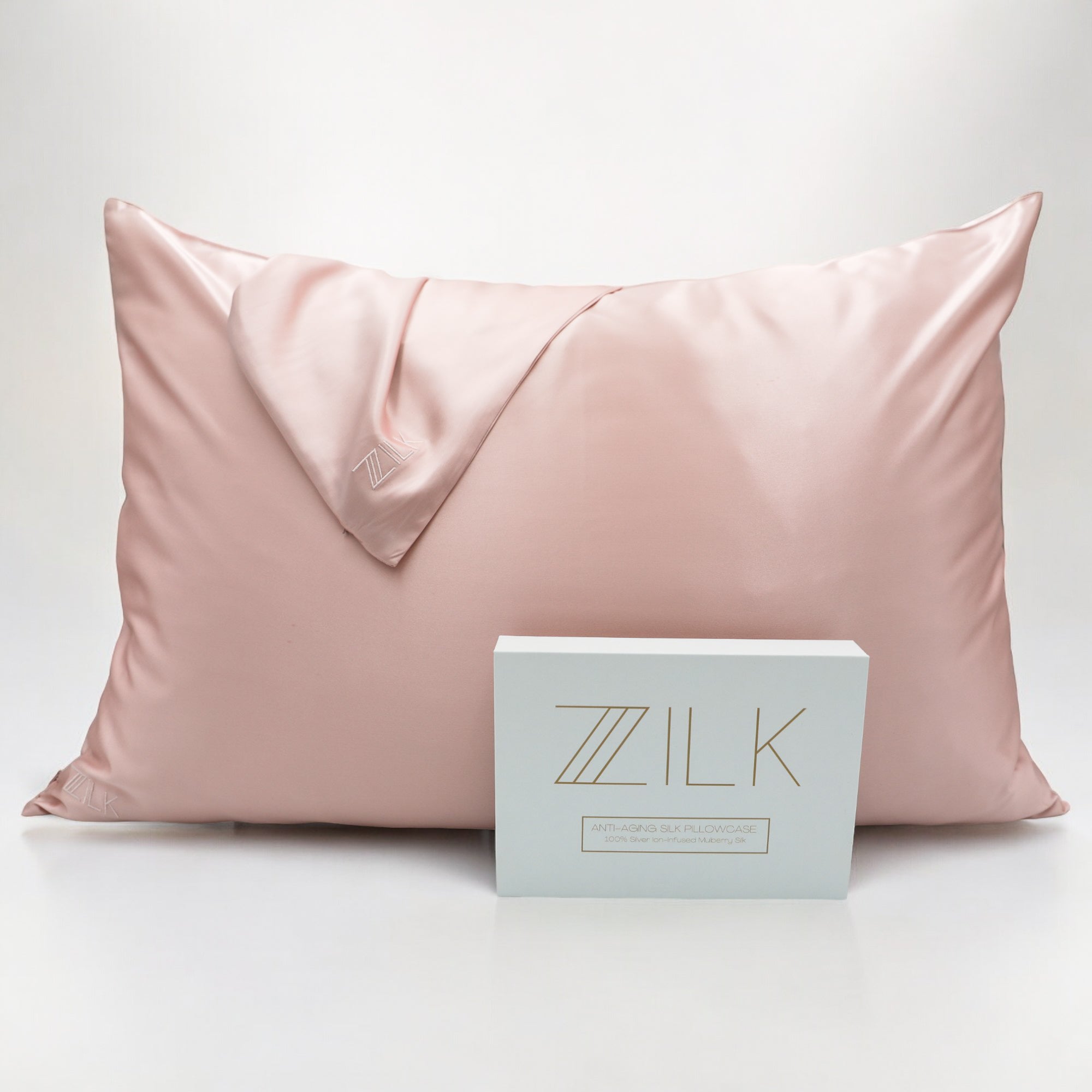 100% Zijde Kussensloop 25 Momme Kwaliteit Anti-Acné -Aging -Pluis | Roze