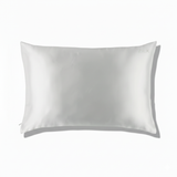 ZILK LightGray silk pillowcase in Queen full view