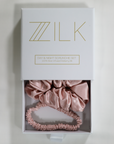 Premium 100% Silk Scrunchies | Thick & Thin, Set of 2 | Light Pink