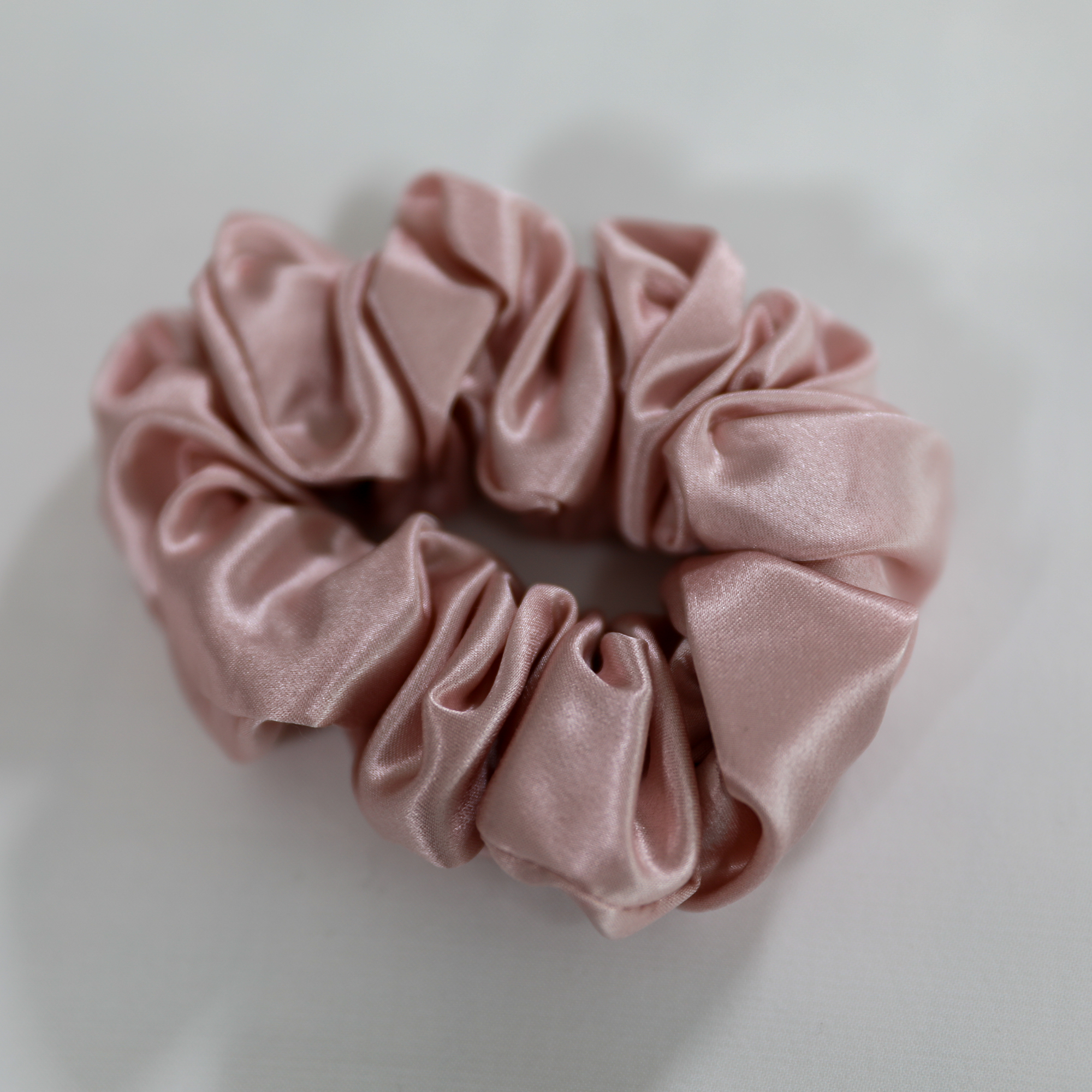 Premium 100% Silk Scrunchies | Thick &amp; Thin, Set of 2 | Light Pink