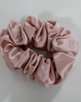 Premium 100% Silk Scrunchies | Thick & Thin, Set of 2 | Light Pink