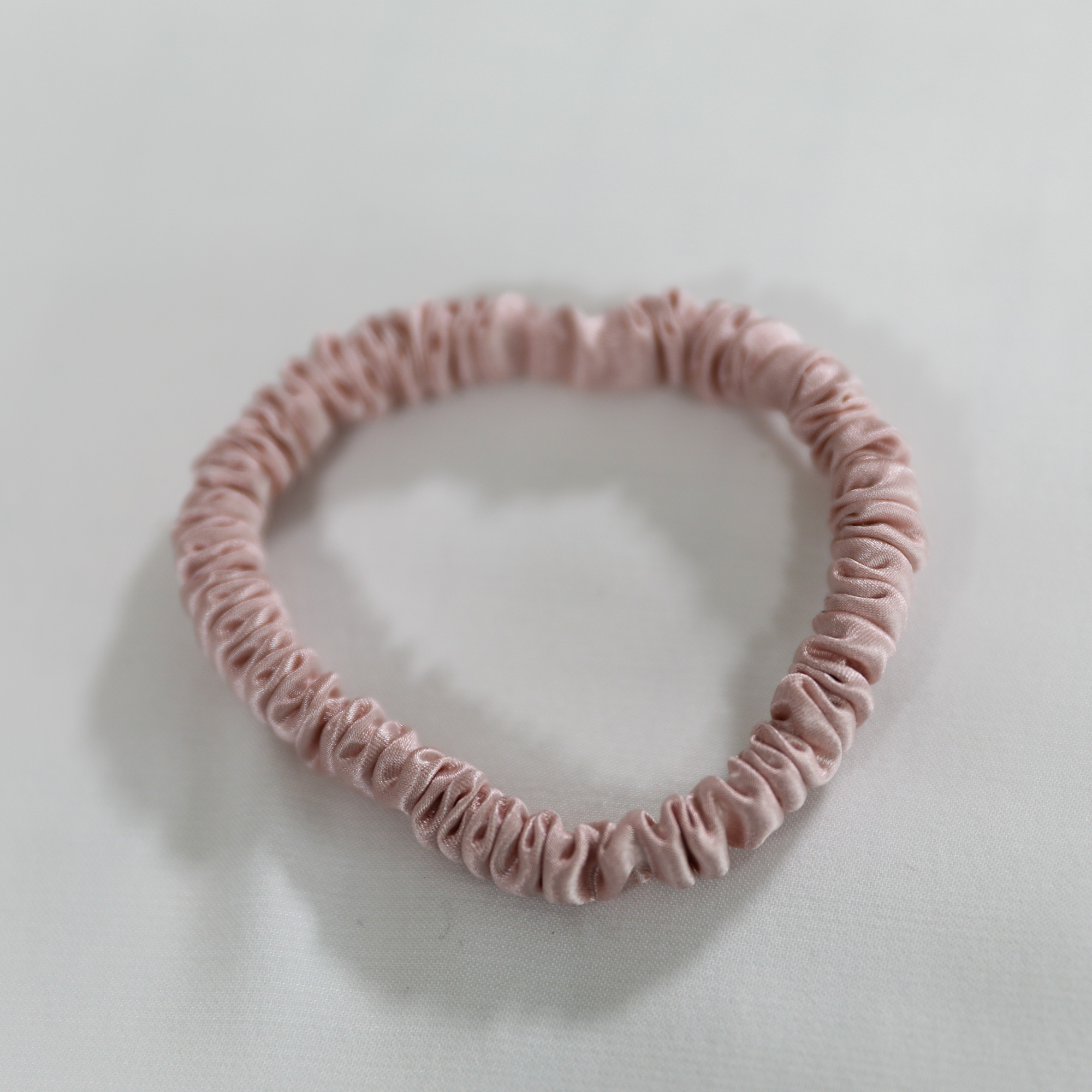 Premium 100% Silk Scrunchies | Thick &amp; Thin, Set of 2 | Light Pink