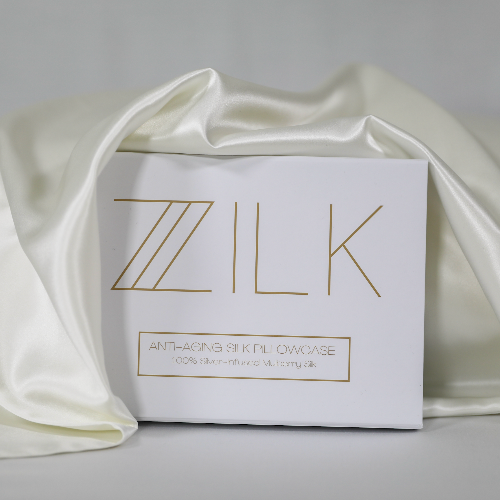 Silk Pillowcase 100% Mulberry 25 Momme | Ivory White