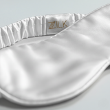 ZILK White silk sleep mask with light-blocking design
