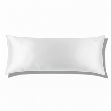 ZILK white silk pillowcase full view