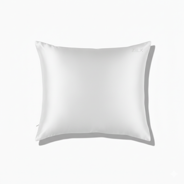 ZILK white silk pillowcase full view
