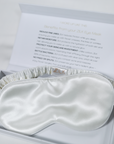 Premium 100% Silk Sleep mask | 25 Momme | White