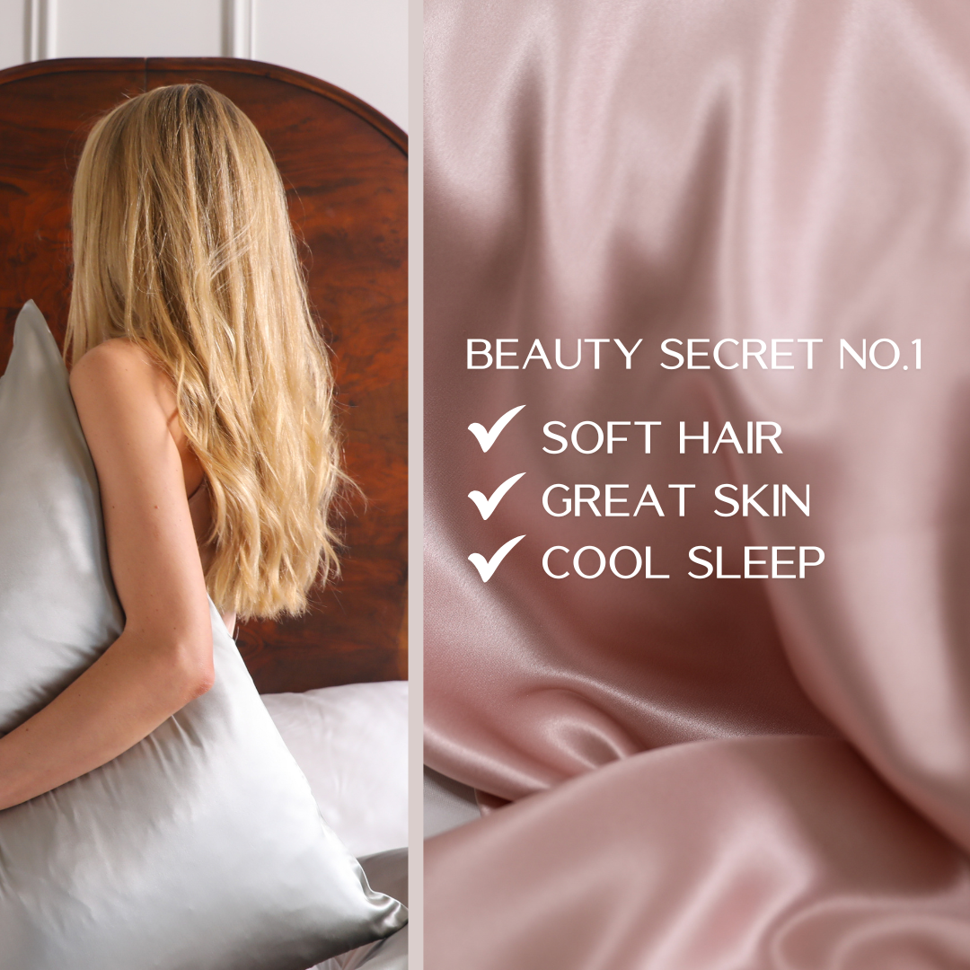 Light pink silk pillowcase best sale